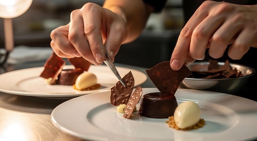 Desserts à l’assiette, nouvelles recettes et nouvelles techniques de dressage